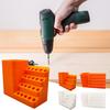 Screwdriver Bit Storage Box Large Capacity Multiple Compartments Universal Drill Bit Holder Perforated Board Organizer