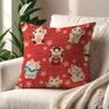 Cartoon Japanese Lucky Cat cute cushion cover Pillow Cover Decoration Room Home Sofa living Office Car Nordic Simplicity
