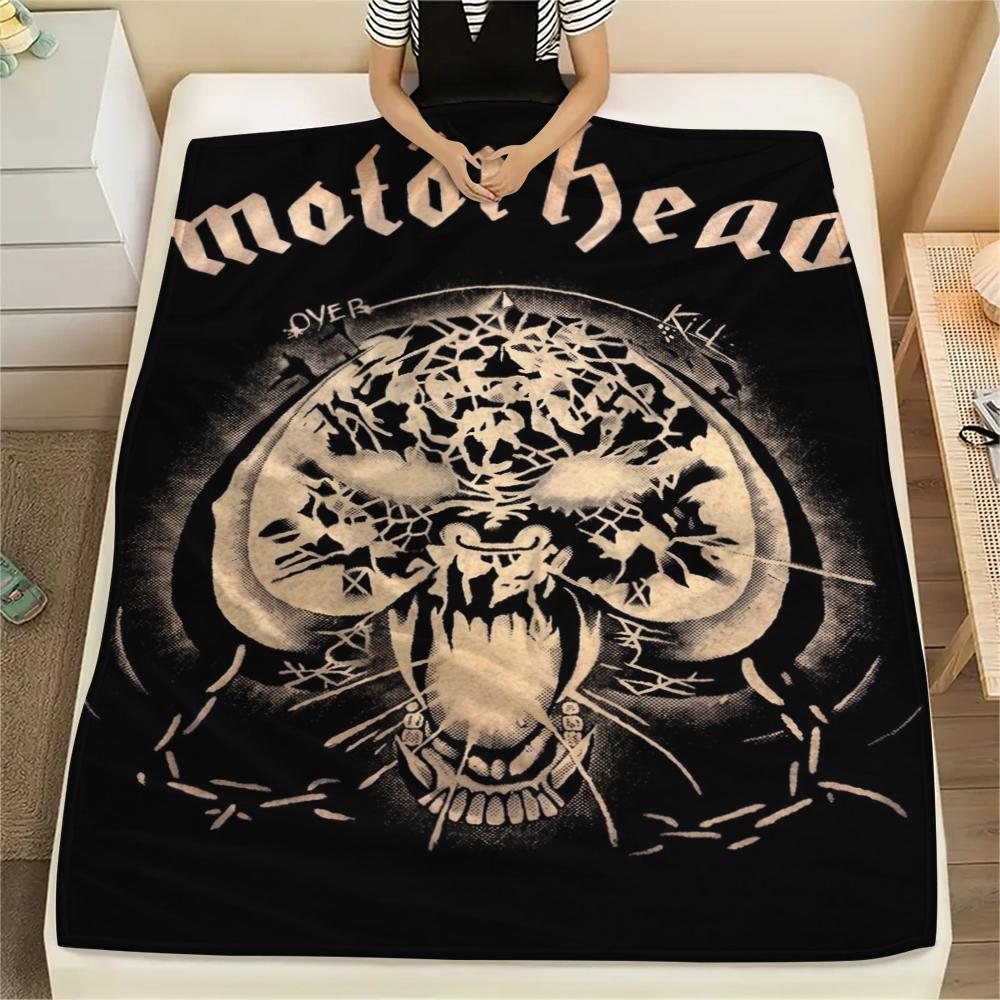 Motrhead Print Flannel Blanket, High quality Comfortable for All Seasons, Home Decor, Warmth and Comfort, Perfect for Christmas Gifts