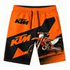 F1 KTM Motorsport Плавки Мужские Летние Быстросохнущие Пляжные Шорты для Серфинга Повседневные Спортивные Стиль Гонки На Шнурке Плавки