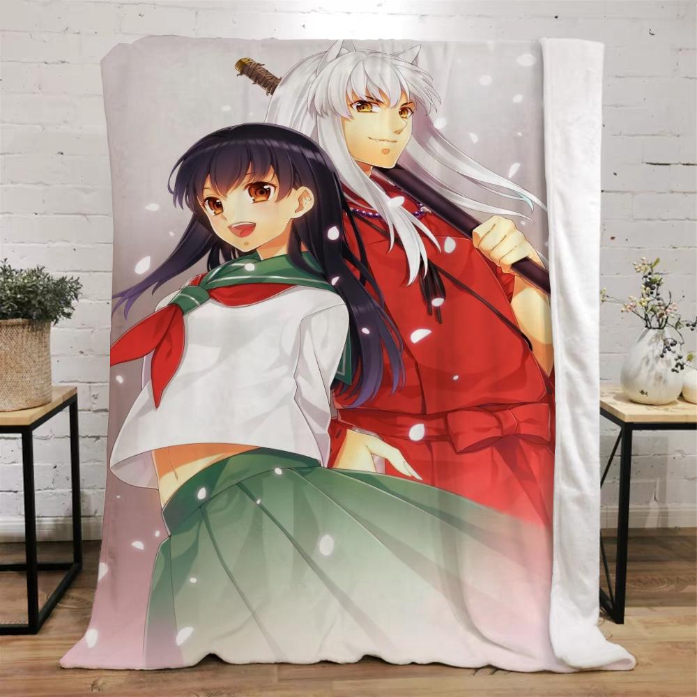 Inuyasha теплые зимние одеяла для дивана, покрывало, плед, роскошное постельное белье, пляжное полотенце, вязаный плед для дома и украшения, колено