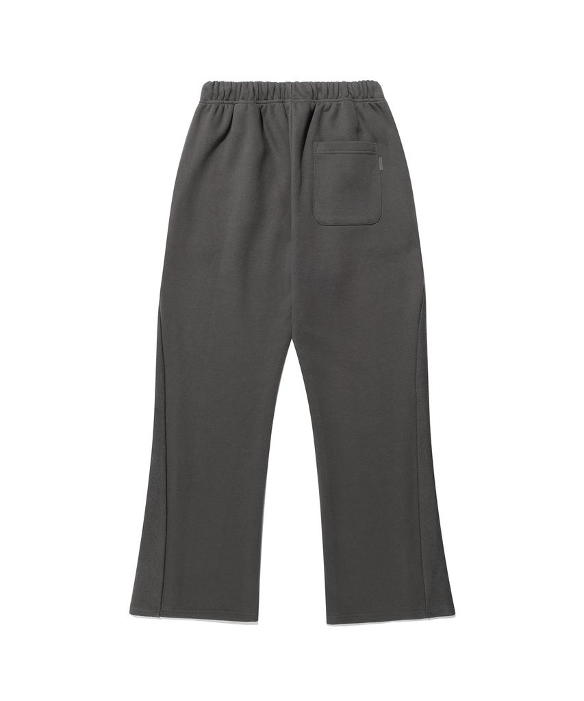 NICEGHOSTCLUB Boots Cut Panel Sweat Pants_Charcoal(Ng2Fsupa00A)