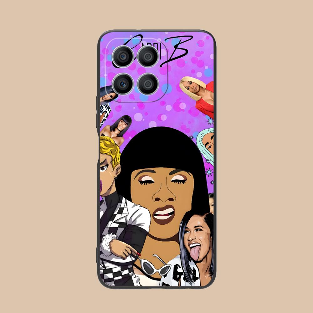 Матовый ТПУ чехол для мобильного телефона Cardi B для Honor 90 80 70 60 50 30 20 10 9 8 7 Pro S SE Lite 5G Цветной печатный чехол