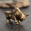 Pure Copper Energy Bullfighting Statue Animal Ornament Tabletop Decor 46*13*21cm MIT
