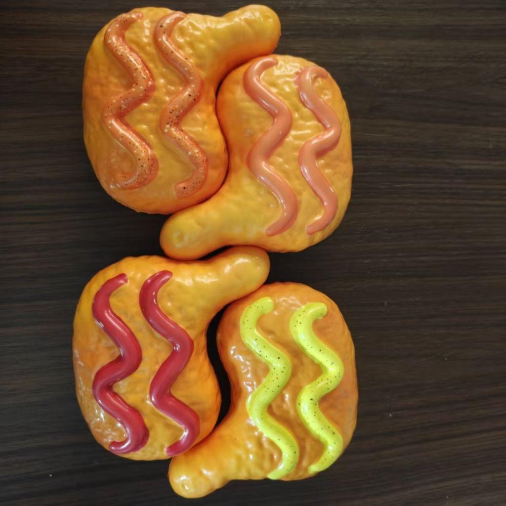 Simulation Slow Rising Squishy Realistic Sensory Fidget Ball Fried Chicken Drumstick Toy Kids Toy