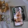 Чехлы для телефона с хомяками в шляпах и ушами для Samsung A17 A14 A24 A34 A54 A03S A04S A13 A23 A33 A53 A70 A50S A30 A40 A51 A41 A20E