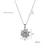 Internet Celebrity Snowflake Diamond Necklace - Fashion Clavicle Chain for Women