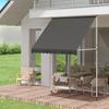 YODOLLA Retractable Manual Awning 2x1.2m - UV Resistant, Easy Installation, Stable Aluminum Frame - Dark Grey