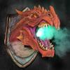 Sprayer LED Dragon Head Hanging Lamp Lantern Wall Lamp Resin Dinosaur Crafts Halloween Decoration Pendent Lamp