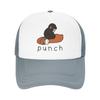 Punch Monkey Cute Mesh Baseball Cap Adult HipHop Sun Hats  Dad Hat Adjustable Snapback Caps Trucker Cap Summer Trucker Cap