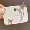 Модные женские серьги Кафф для уха Изысканные Милые Серьги-клипсы на косточку уха с бабочкой и снежинкой для женщин Бижутерия Клипса для уха