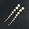 Geometric Drop Pearl Earrings For Women With Trendy Fall Style Fashion