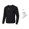 Li Ning Fitness Series Knitted Fabric Sweatshirt Men's Black AWDU057-1