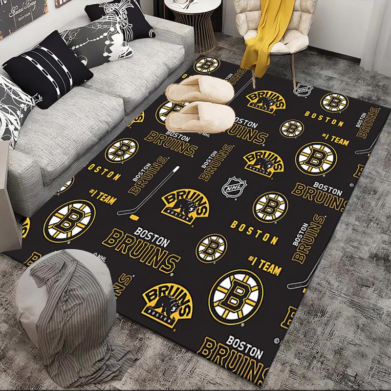 Golden ice hockey Area Rug Suitable for Indoor And Outdoor,Carpets for Kitchens, Homes, Offices, Living Rooms,Home Decor,Christmas Gift