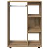 vidaXL Kleiderständer Artisan-Eiche 80x40x110 cm Holzwerkstoff