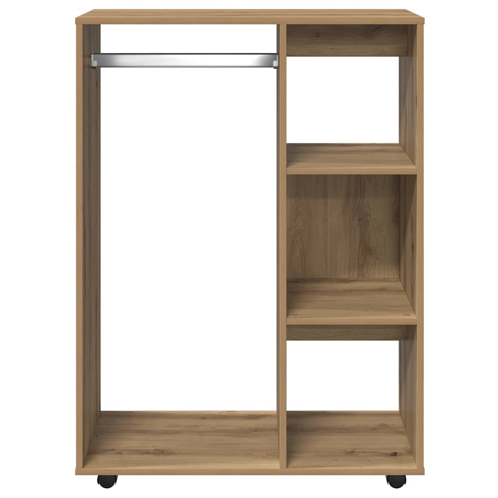 vidaXL Kleiderständer Artisan-Eiche 80x40x110 cm Holzwerkstoff