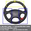 Hand Sewing Car Steering Wheel Cover For Citroen Elysee c-elysee Citroen Xsara Picasso Black Artificial Leather