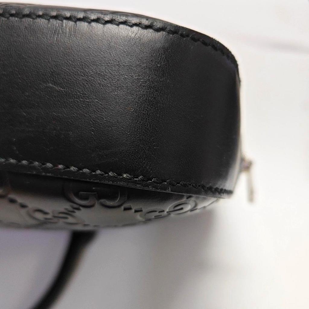 [Pre-Owned] Signature Classic Double G Embossed Zipper Briefcase Shoulder Crossbody Tote - Very Good #HC4XKC