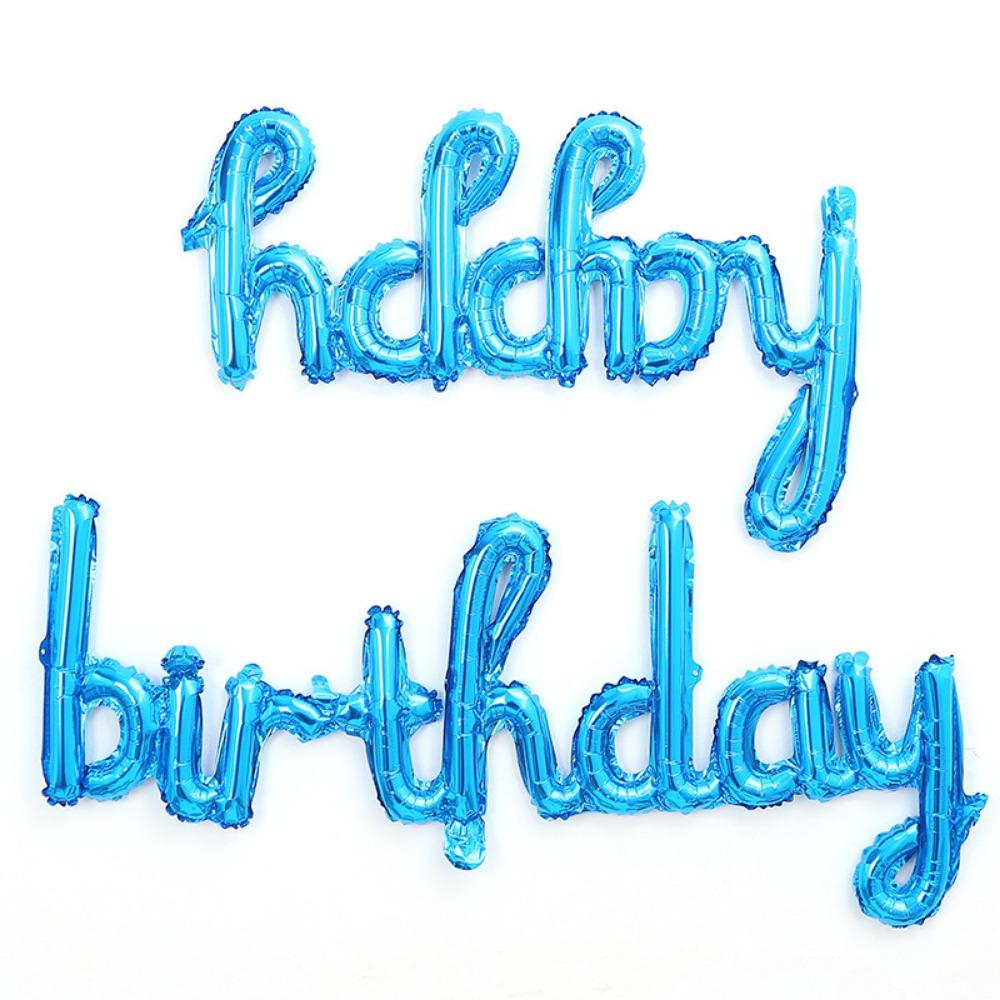 2 шт./набор Большой фольгированный шар из алюминиевой фольги Розовый Фиолетовый Баннер Фольгированный шар-буква Принадлежности для вечеринки