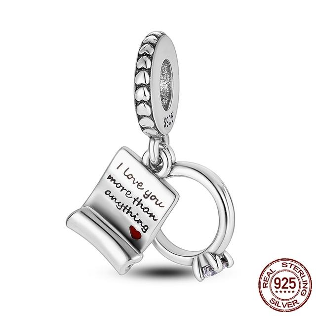 The New Pendant Beaded Charms Fit Bracelet 925 Sterling Silver Women DIY Fine Jewelry