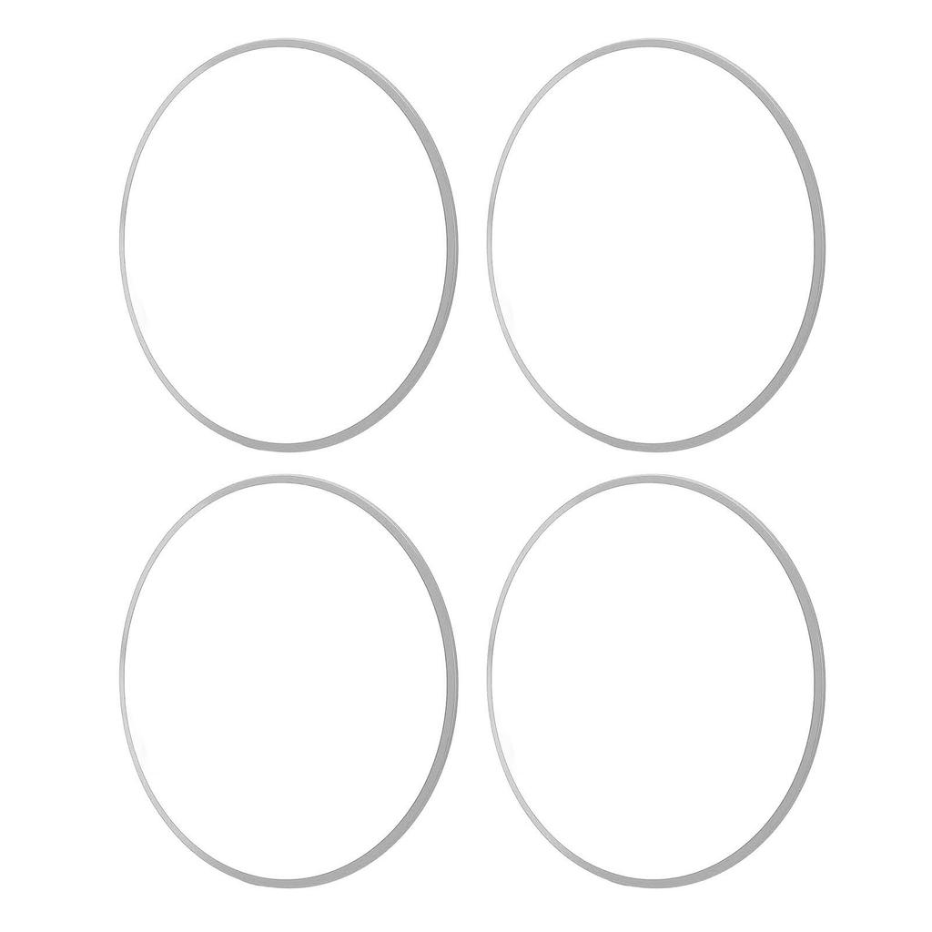 4PCS 16 Inch Wheel Rim Protector Anti Scratch Self Adhesive Aluminum Alloy Metal Wheel Edges Trim Protector Ring Silver