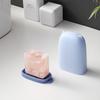 Soap Dish For Shower Small Waterproof Soap Holder With Silicone Cover Sealed Multifunctional Portable Soap Box