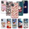 С Рождеством Дед Мороз Чехол для телефона Cover Для iPhone 17 Air 16E 16 15 14 Plus 13 Mini 12 Pro Max 11 7 SE 8 Мягкий узор Coque