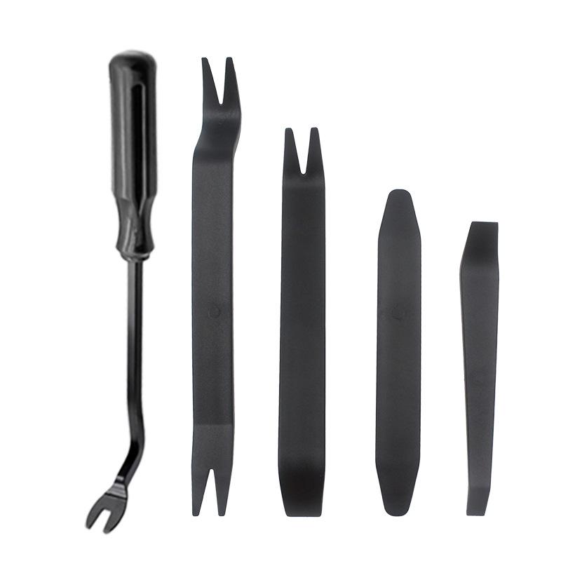 Набор из 5 предметов для снятия автомобильной аудиосистемы/панелей салона: 4 монтировки и 6-дюймовая отвертка