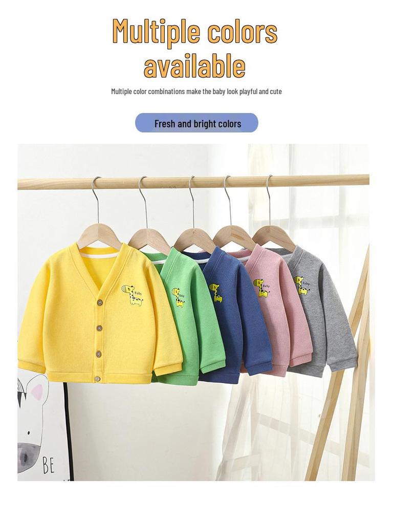 Детский весенний вязаный кардиган: Свитер для мальчиков и детская одежда для девочек