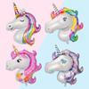 Unicorn Balloons With Colorful Aluminum Film Thicken For Children Birthday Party Wedding Shop Window Restaurant Cafe Home Curtain Decoration Supplies