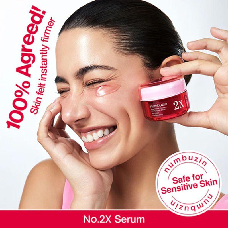 NUMBUZIN No.2 Rose PDRN Collagen 2X Уплотняющая сыворотка 30 мл