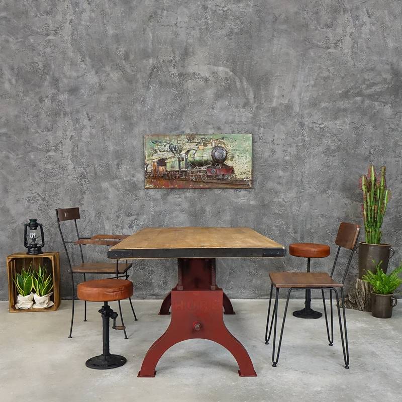 3D metal picture LOFT TRAIN 100x50