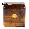 Decorative Dice Natural Stone with Golden Dots, Mini Healing Faux Tabletop Gaming Supplies Crystal Dice, Carved 6-Sided for Board Game