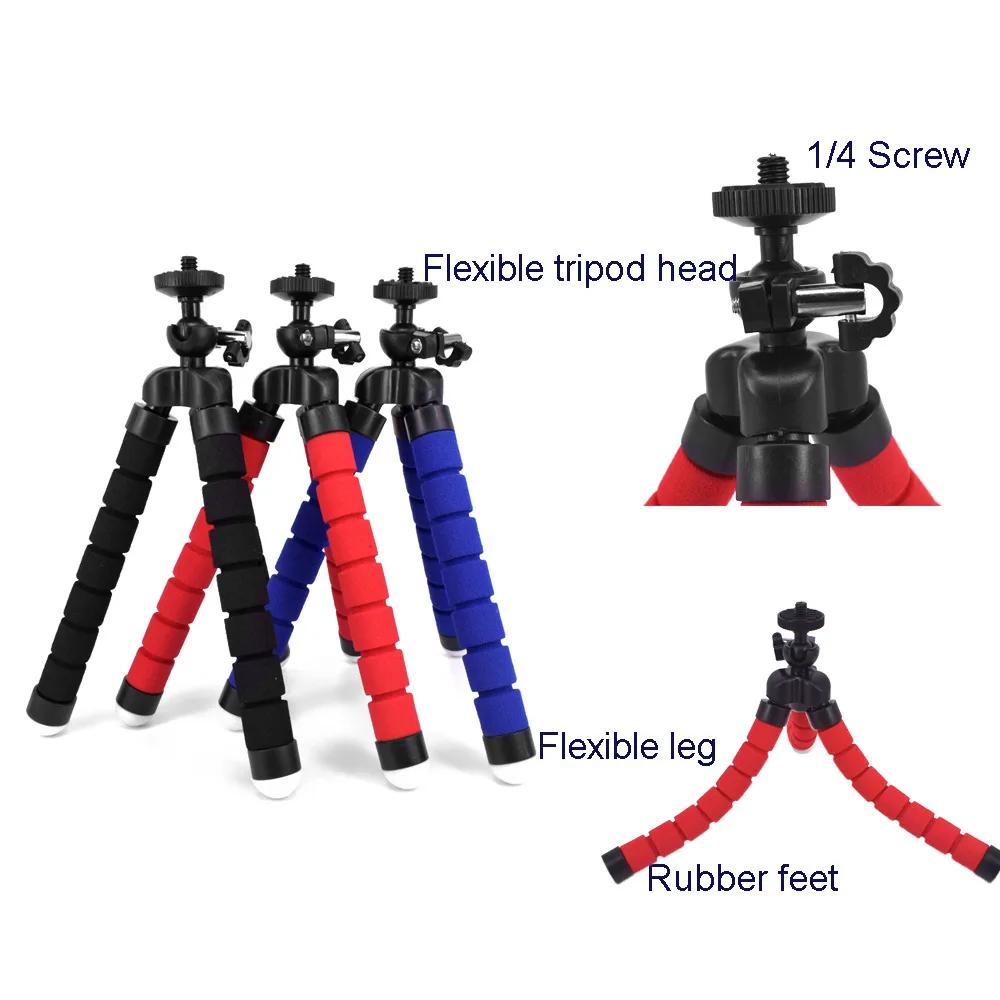 Держатель штатива для телефона, зажим, подставка, гибкая губка, мини-штатив «Осьминог» для IPhone, мини-камера для Huawei Xiaomi Samsung, дропшиппинг
