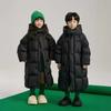 Fashion Boys Winter Jacket Children Warm Hooded Extra Long Coat Kids Black Casual Jackets Clothes Girls Thick Parka