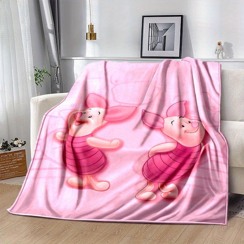 1pc Piglet Blanket Cute Piggy Throw for Room Decor, Soft Coverlet for Bed, Couch, Car, Travel, Camping, Office Nap