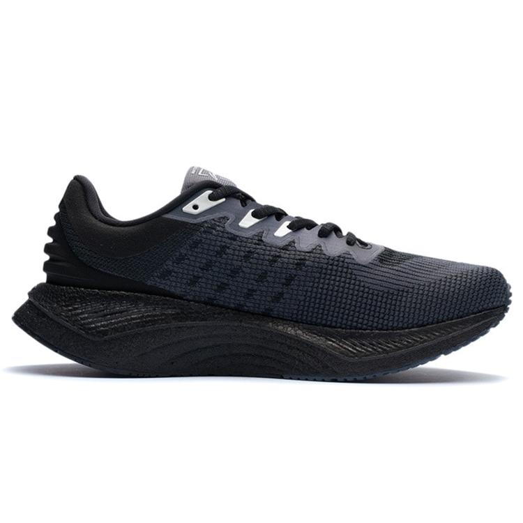 Li Ning Тканевая Амортизация Скользкая Устойчивость к Истиранию Низкие Беговые Кроссовки Мужские Черные ARHR145-1