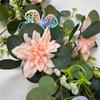 Artificial Rose Vine Garland Home Decor Wedding Party Wall Hanging Floral Arrangement Purple Gray Blue Pink White Champagne