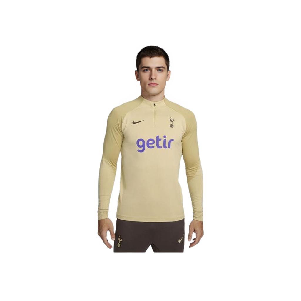 Nike Футболка мужская с длинным рукавом Tottenham Hotspur Strike Third Letter Print Spliced Knit Training Team-Gold DZ0846-784