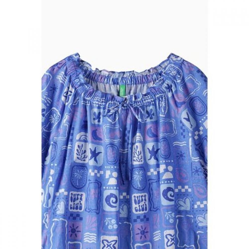 Benetton Roll Up Printing Two Way Dress Baop56631