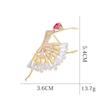 Blucome Quality Dancer Sahpe Fashion Brooches for Women Men Suit Dress Hijiab Pins