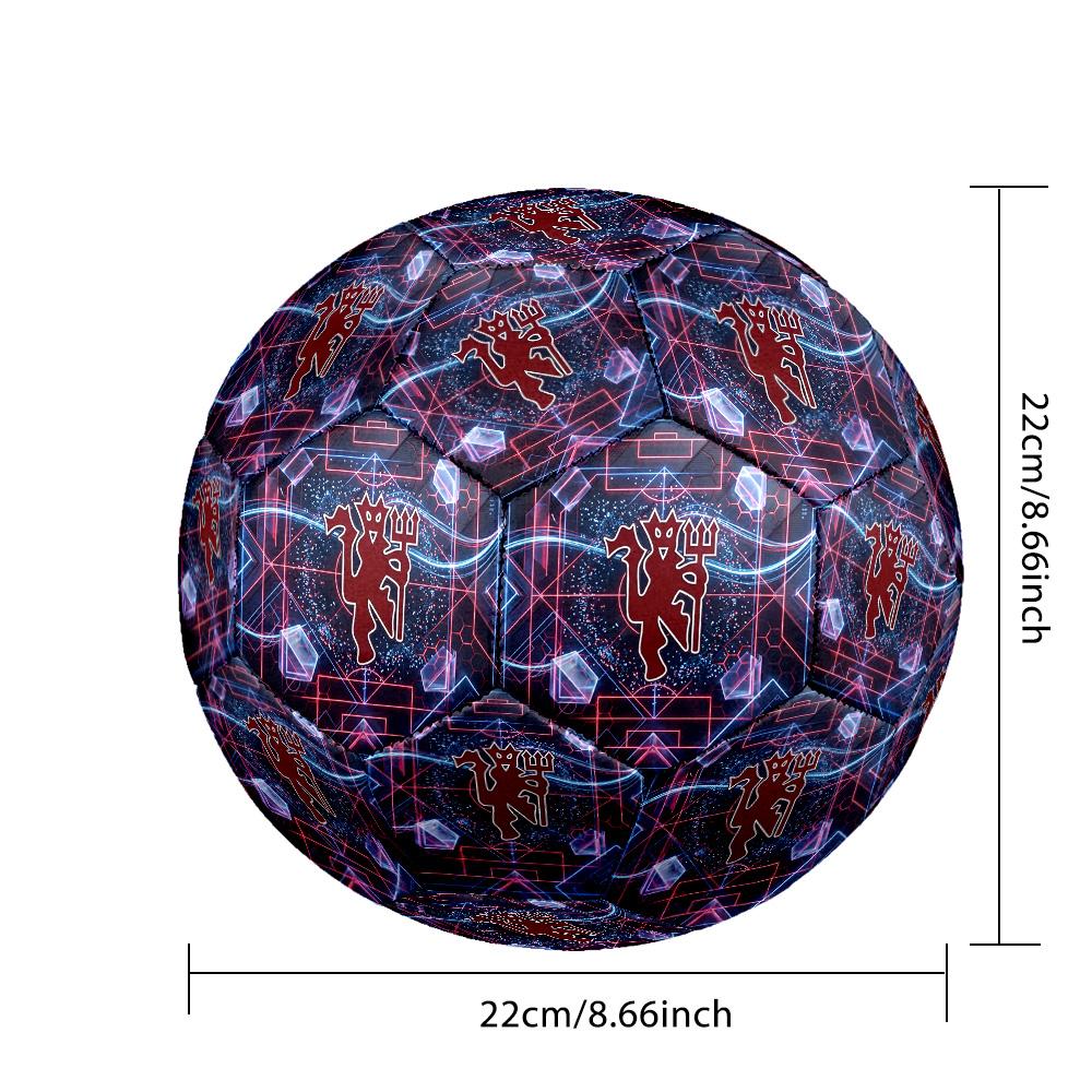 Футбольный мяч в тематике Манчестер Юнайтед, размер 5, с мягким касанием, профессиональный тренировочный мяч для занятий на открытом воздухе