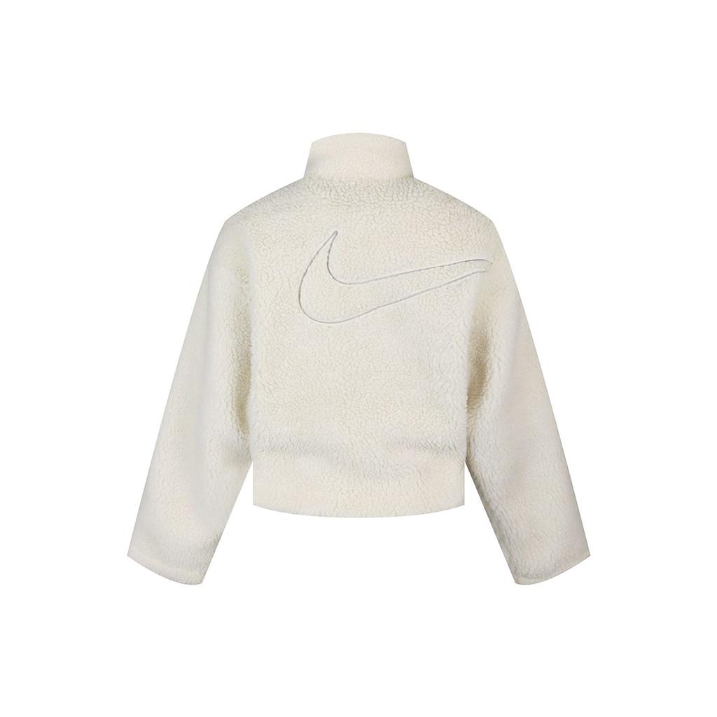 Nike Swoosh Sherpa теплая ветрозащитная куртка женская куртка белая CU6640-238