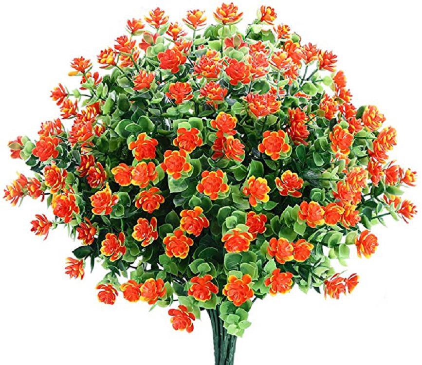 Eucalyptus 7pronged Simulation Plants Green Small Rose With Plastic Leaves Water Grass Spot Ready For Shipping