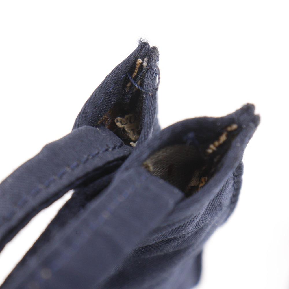 Chanel Жемчужный логотип Сумка через плечо A17840 кошелек черный Сатин Женский Б/У