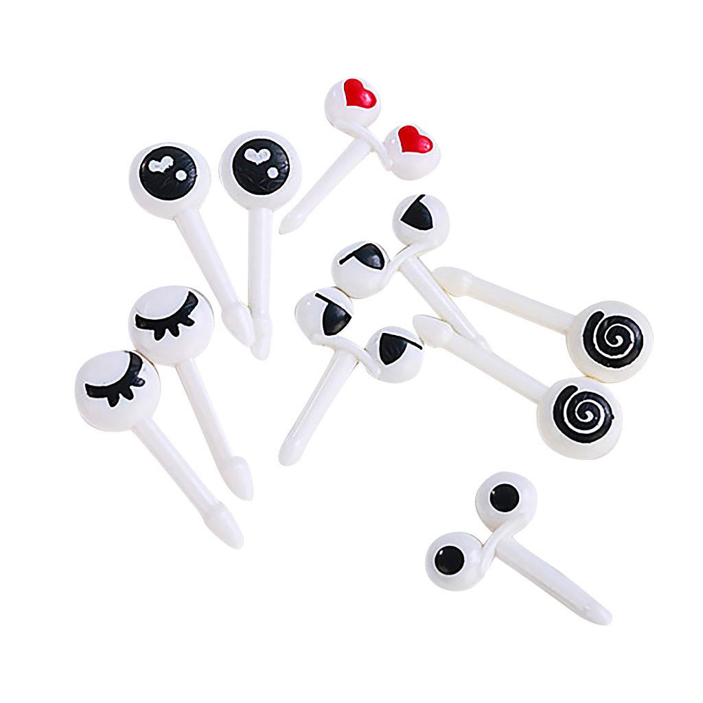 Cute Eye Bento Label Easy To Sign Fruit Fork Cartoon Fruit Label