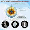 10-дюймовый подвесной ветряной спиннер с крючком на 360 градусов для декора балкона и сада, весенне-летнее уличное украшение