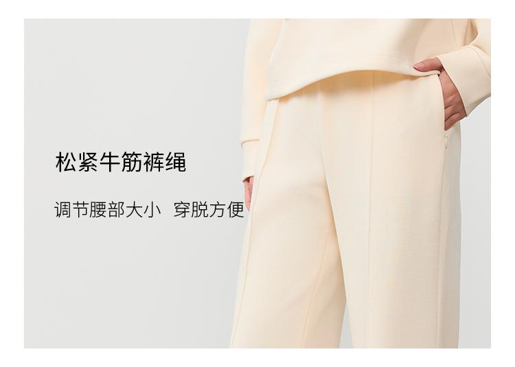 Same high waist slimming narrow version straight leg casual pants for women in the shopping mall, 2026 spring loose casual versatile pants