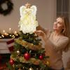 Верхушка для рождественской елки Праздничный декор 3D Верхушка для рождественской елки Фигурка ангела Для кухни Спальни Гостиной Квартиры Общежития Отеля