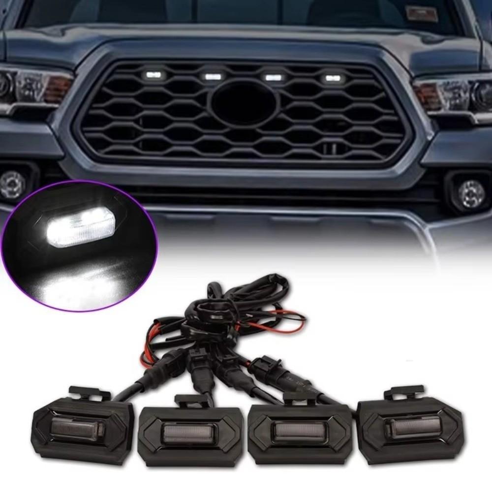 Black Front Grill Lights for Toyota Tacoma Raptor Off Road Sport Pickup Night Driving